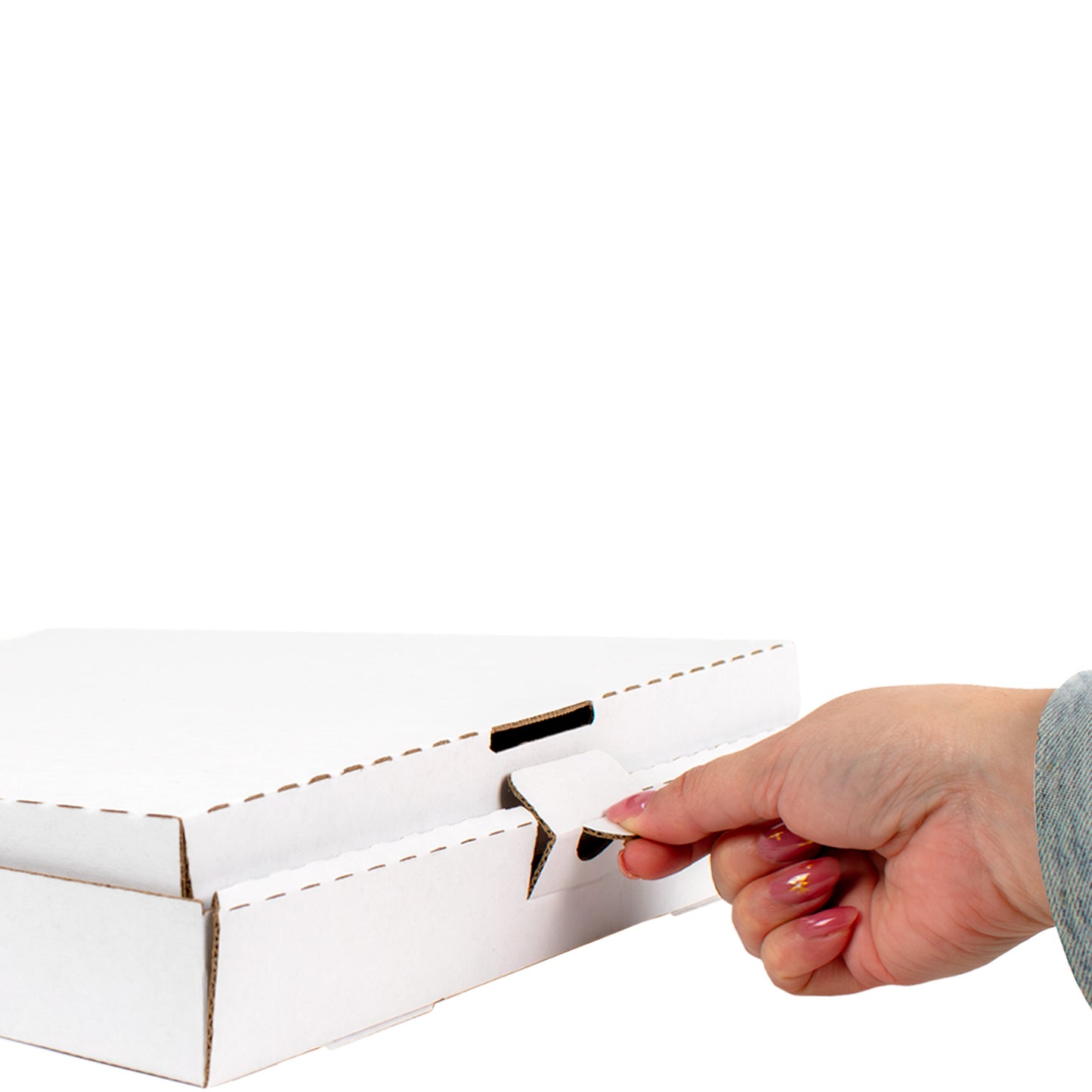 Caja para pizza de 12" Color Blanco 30x30x4cm 50 piezas