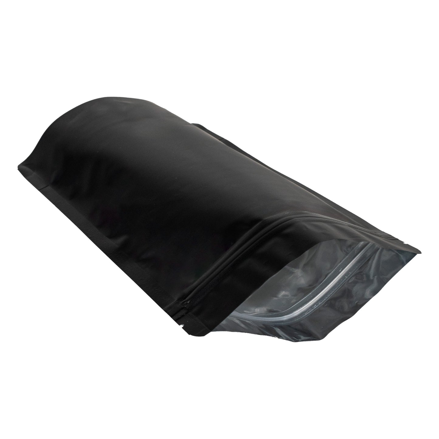 Bolsa Stand Up Pouch Negra Metalizada con Zipper 250 g