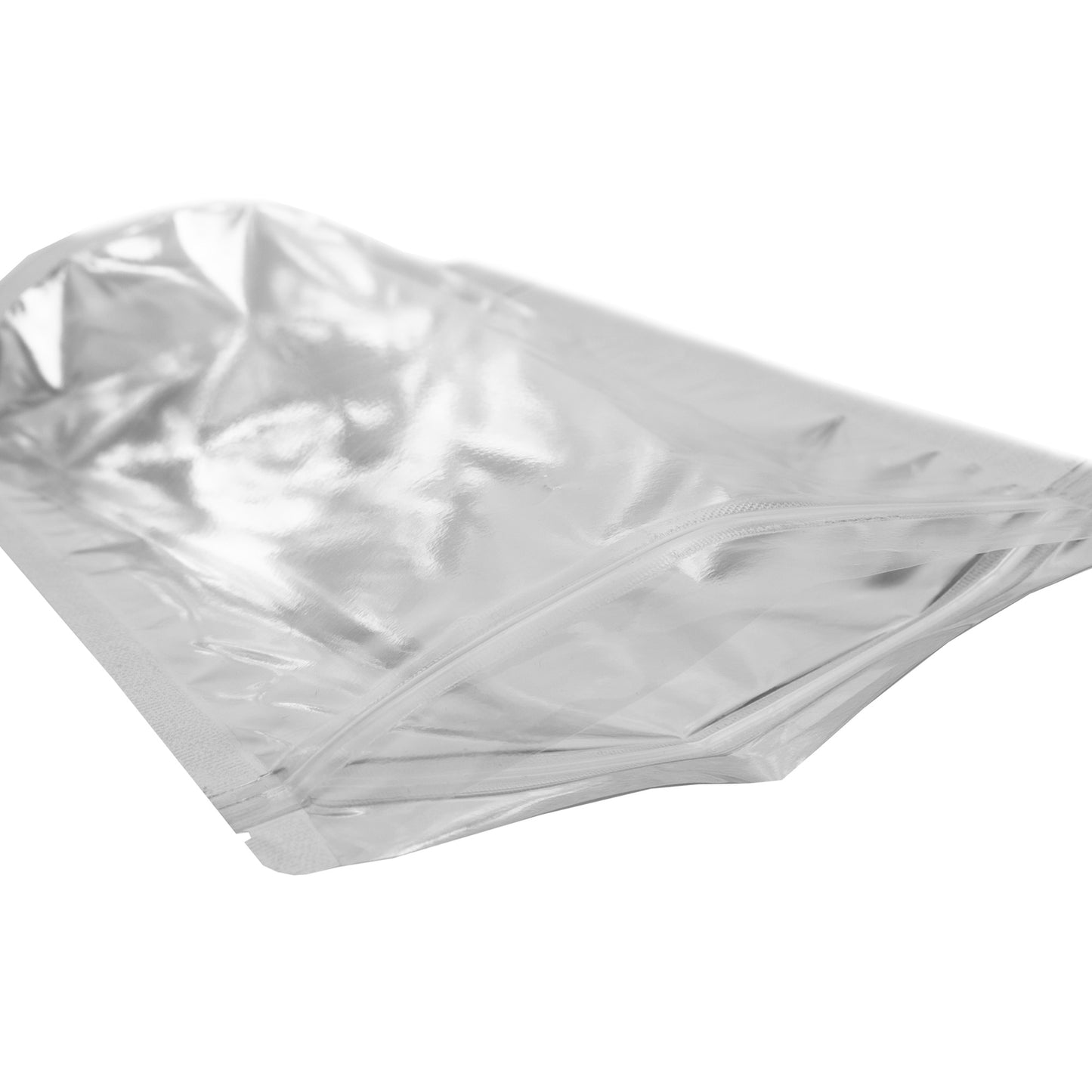Bolsa Stand Up Pouch Plata con Zipper 500g