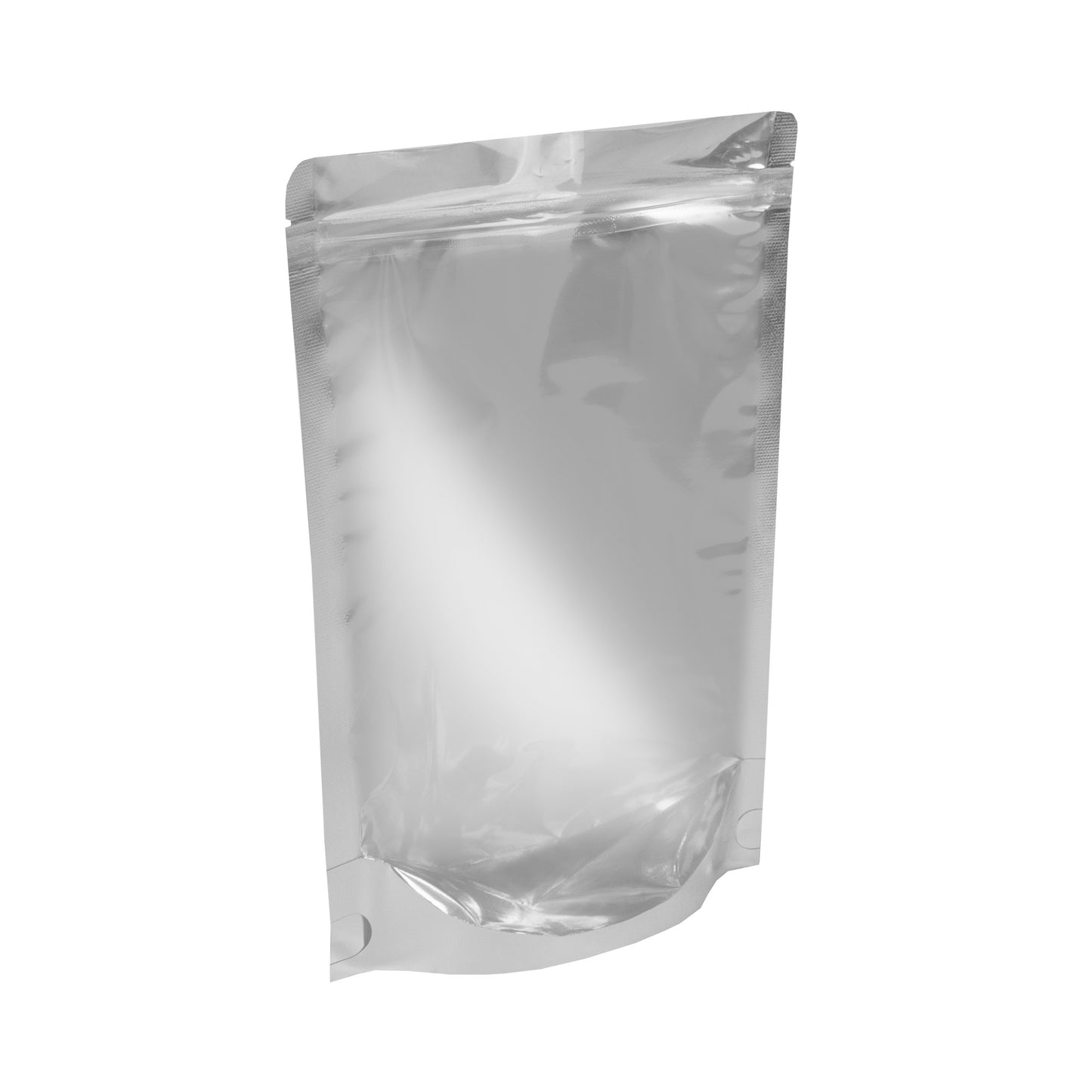 Bolsa Stand Up Pouch Plata con Zipper 500g