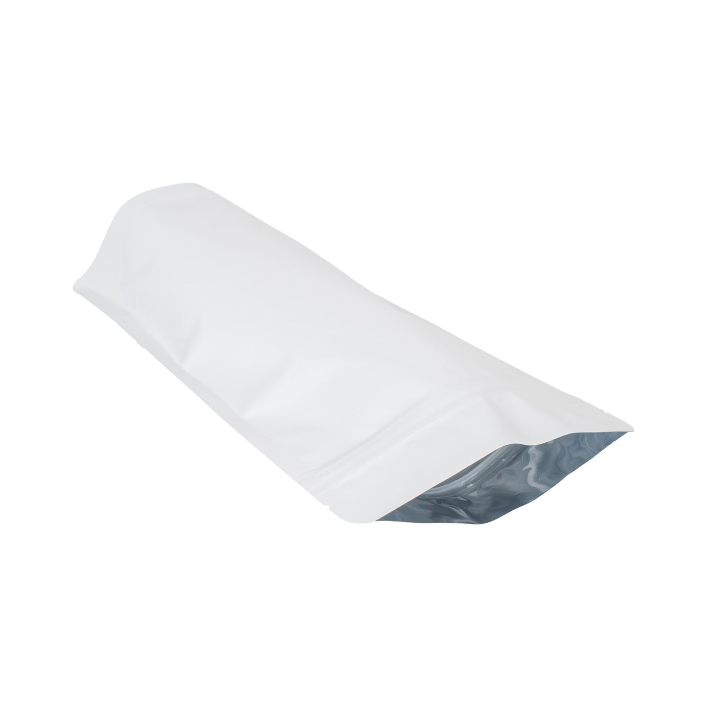 Bolsa Stand Up Pouch Blanca Metalizada con Zipper