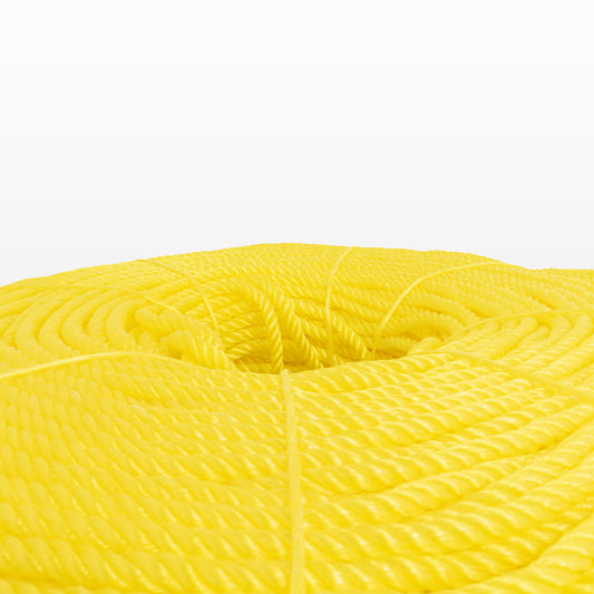 Cable de Polipropileno de 6 mm con 4 Puntas amarillo