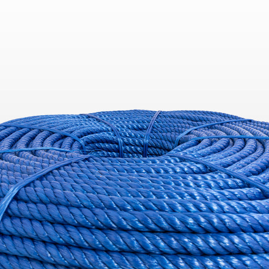 Cable de Polipropileno de 6 mm con 4 Puntas azul