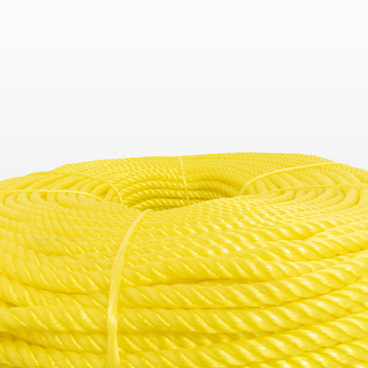 Cable de Polipropileno de 8 mm con 4 Puntas amarillo