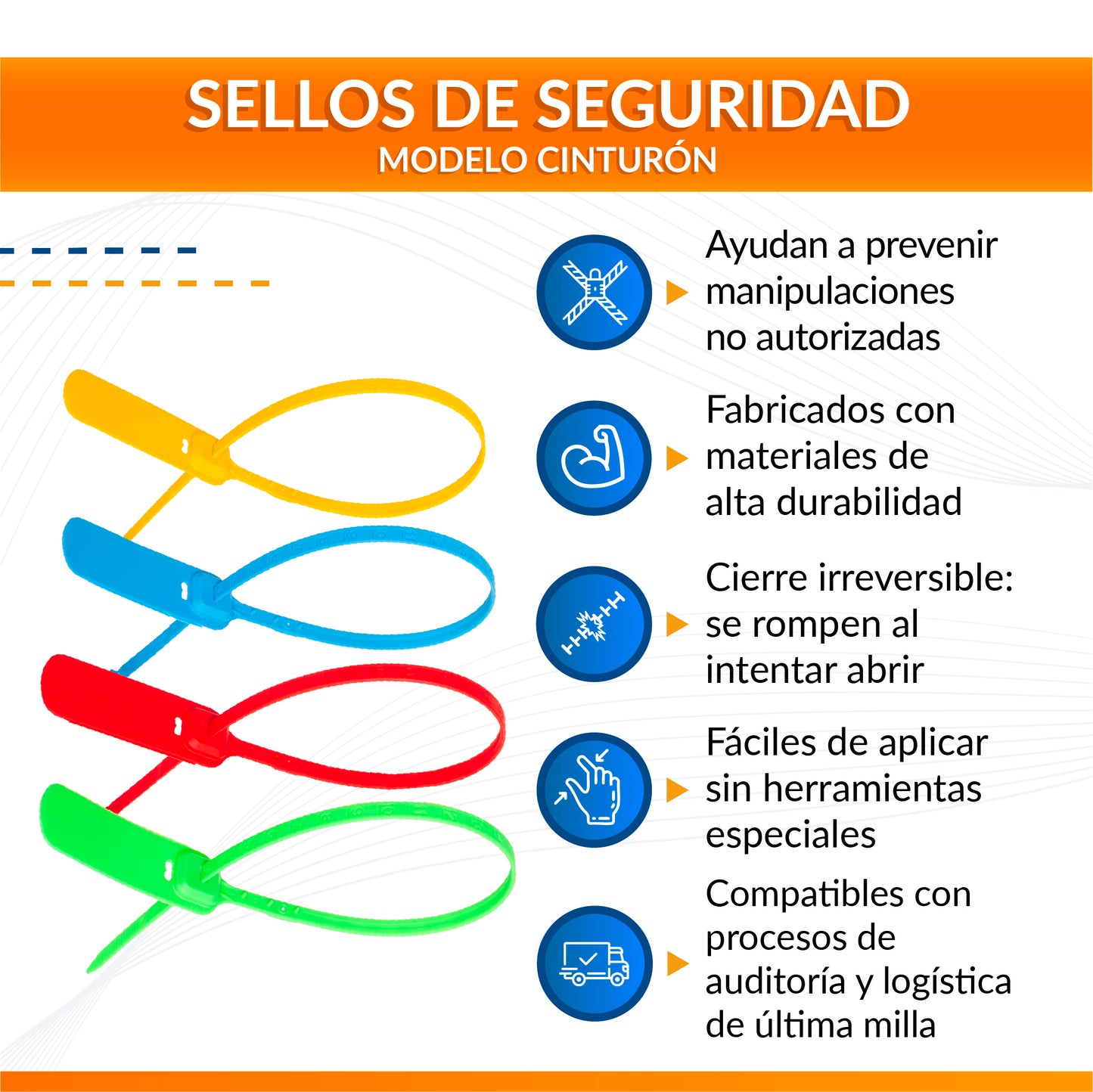 Sello de Seguridad tipo Cinturón de 400mm
