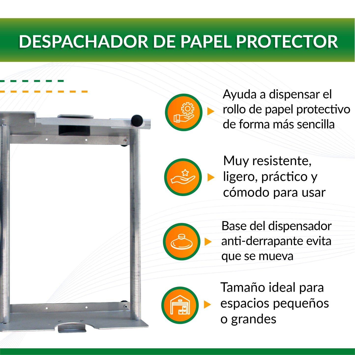 Despachador de Papel Protector para envolver