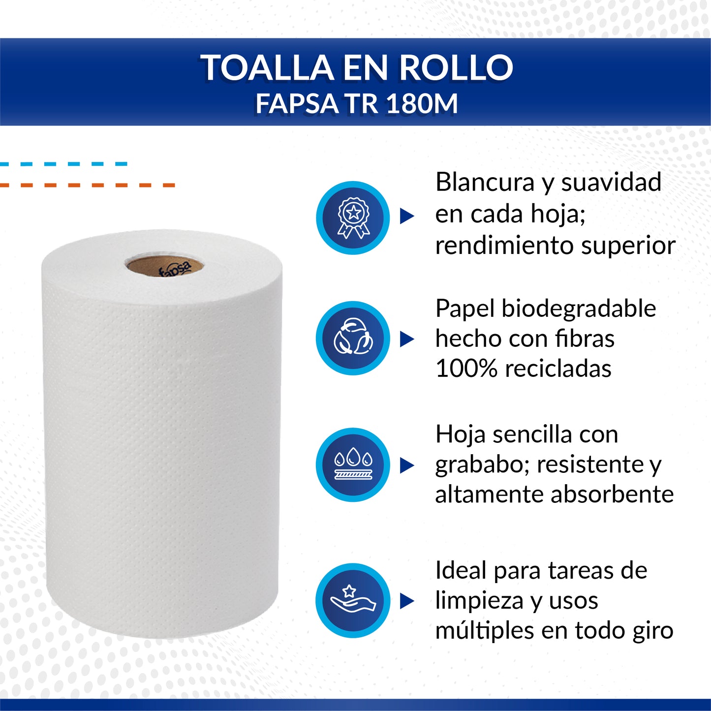 Fapsa TR 180m Toalla en rollo