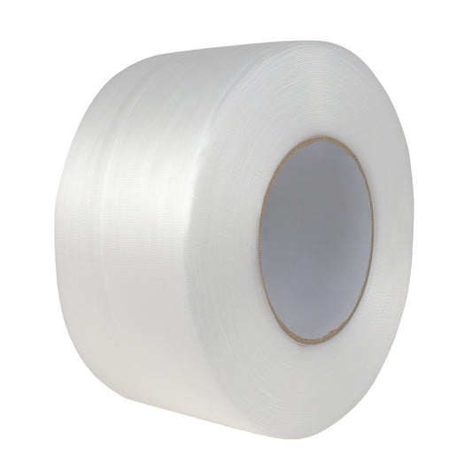 Fleje de Polipropileno Moleteado de 12 mm de ancho 0.6 mm de espesor de 3,000m (8.6 kg/rollo)