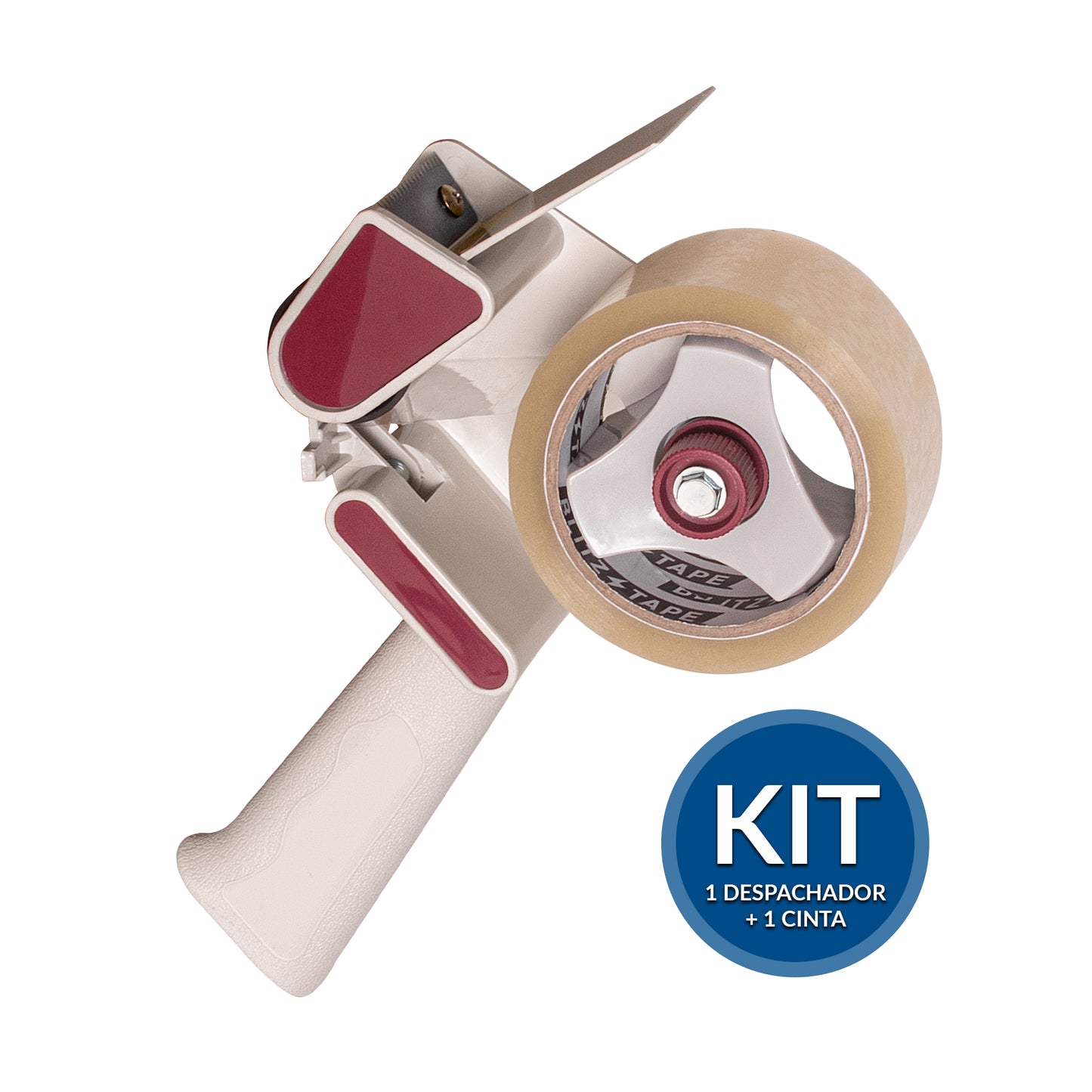 Kit Despachador más rollo de cinta adhesiva 48mm x 150 mts