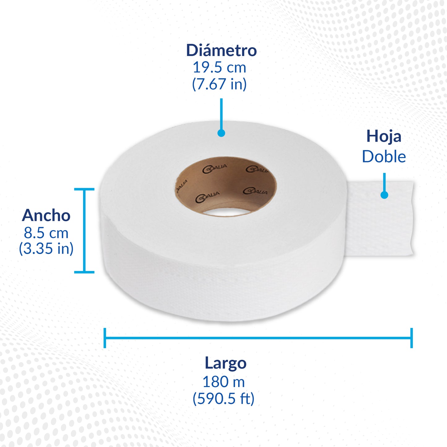 Dalia 180 Papel higiénico en bobina
