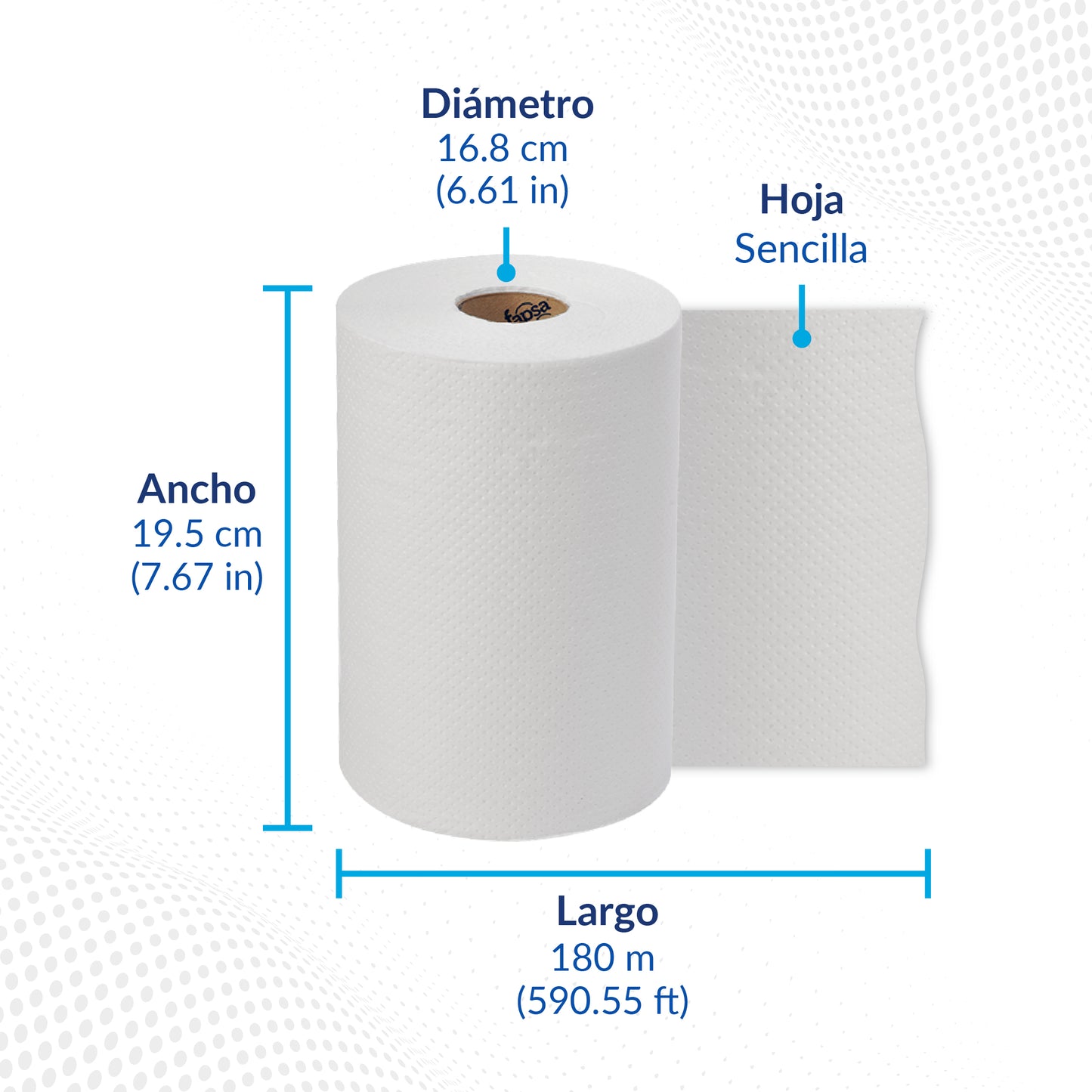 Fapsa TR 180m Toalla en rollo