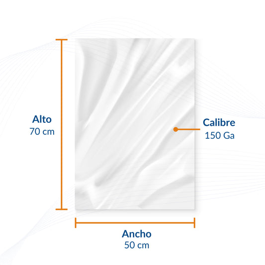 Bolsa de Polietileno Natural 50 x 70 (1 Kg)