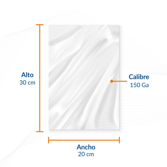 Bolsa de Polietileno Natural 20 X 30 cm (1 Kg)