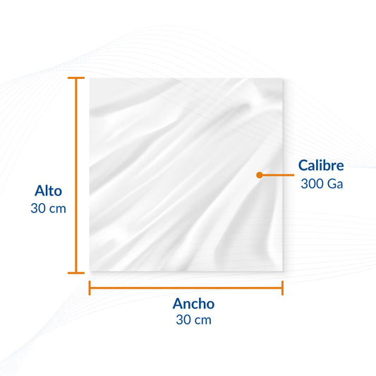 Bolsa de Polietileno Natural 30 X 30 cm (1 Kg)