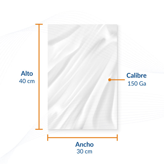 Bolsa de Polietileno Natural 30 X 40 cm (1 Kg)