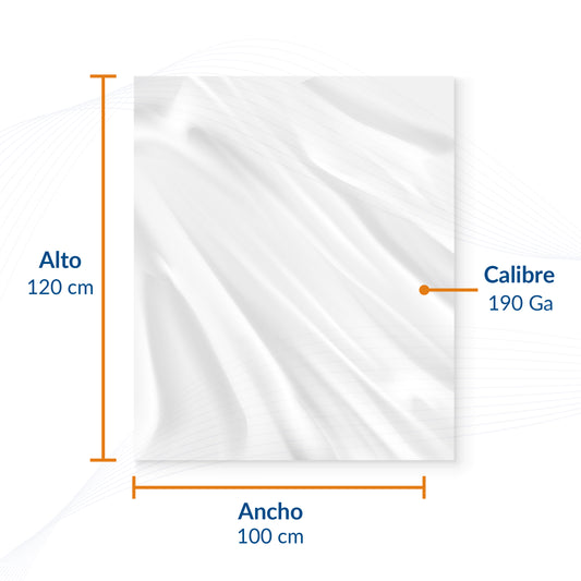 Bolsa Jumbo de Polietileno Natural 100 X 120 cm Calibre 190 1 Kg