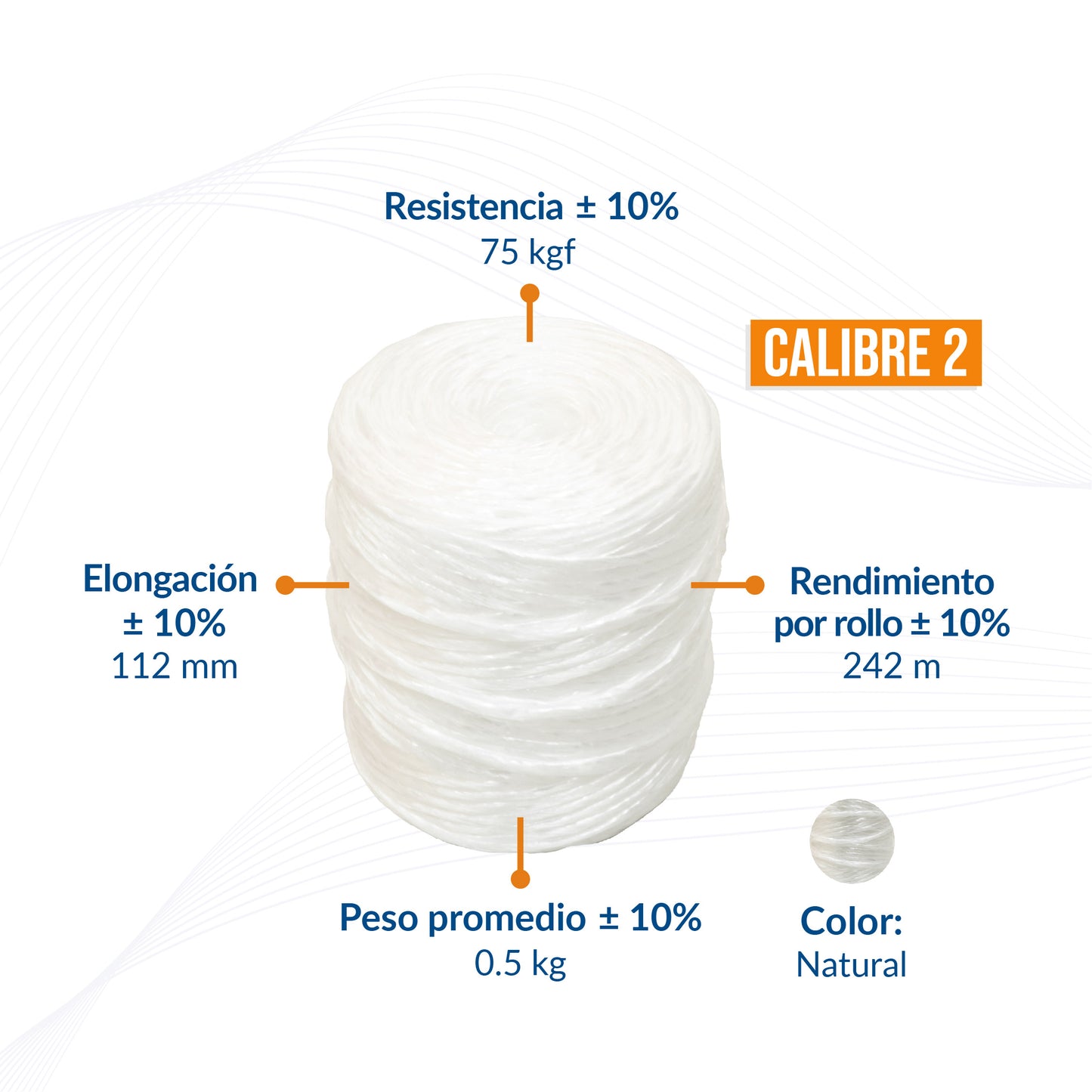 Rafia Fibrilada Calibre 2