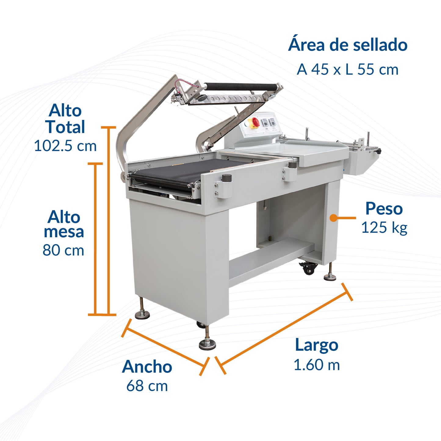 Máquina selladora semiautomática YS-FL-5545A