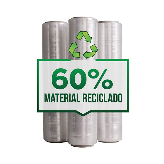 Packsys Película Stretch Manual PCR (Rollo de Playo Reciclado)