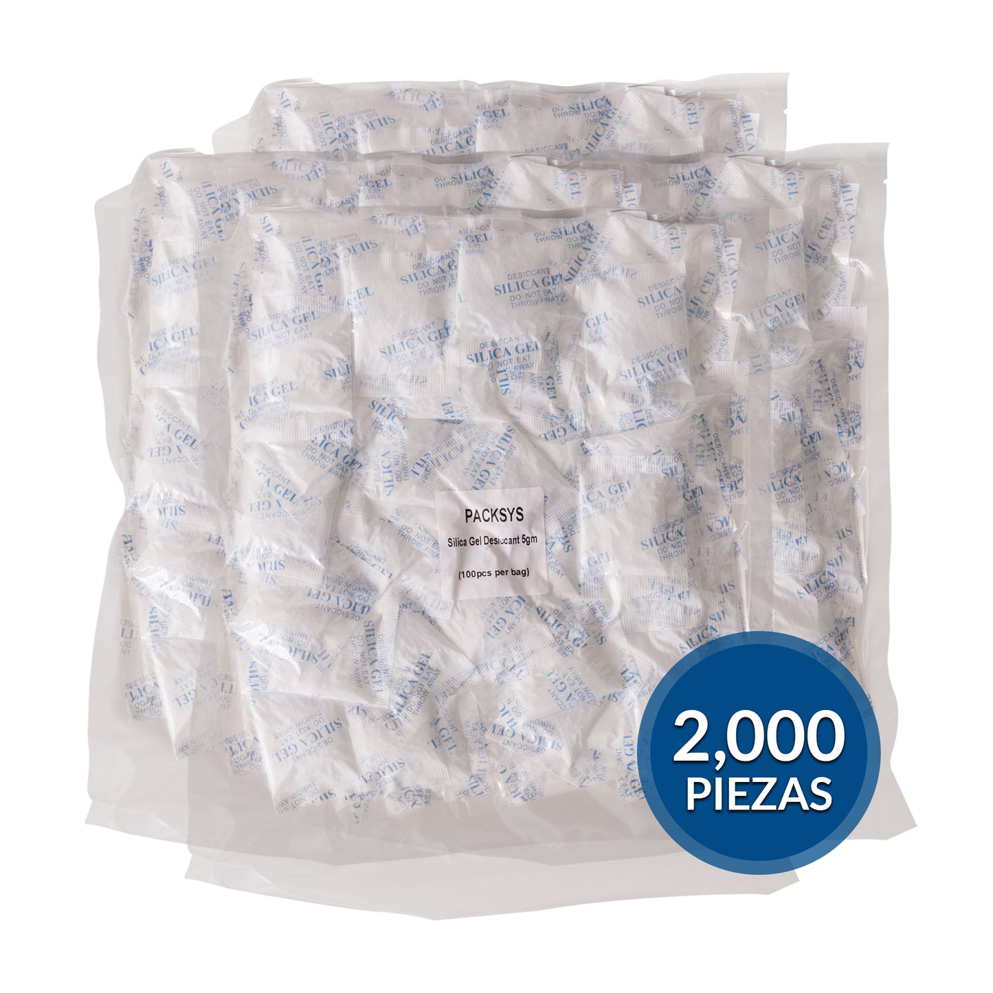 Sobres Silica Gel Sachets de 5 gramos