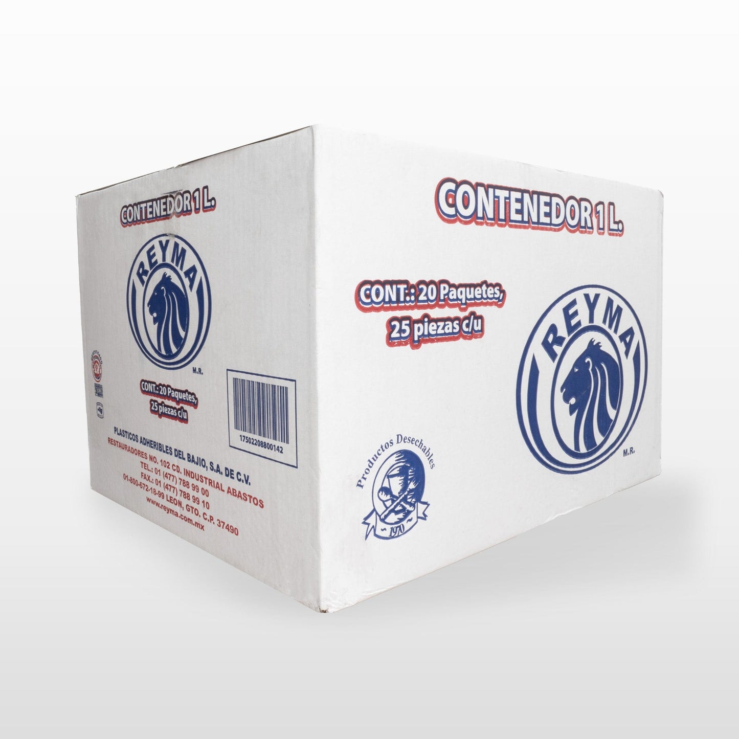 Reyma® Envase Plástico Desechable 1 litro