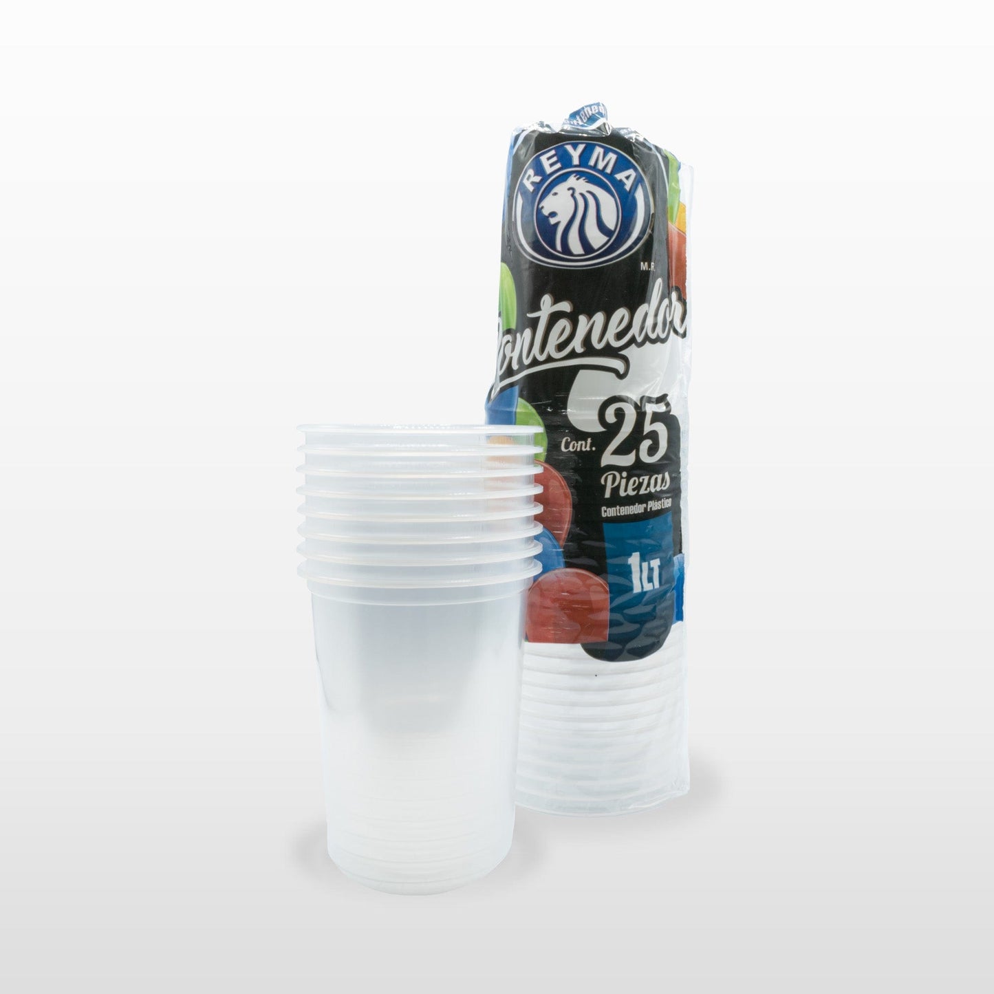Reyma® Envase Plástico Desechable 1 litro