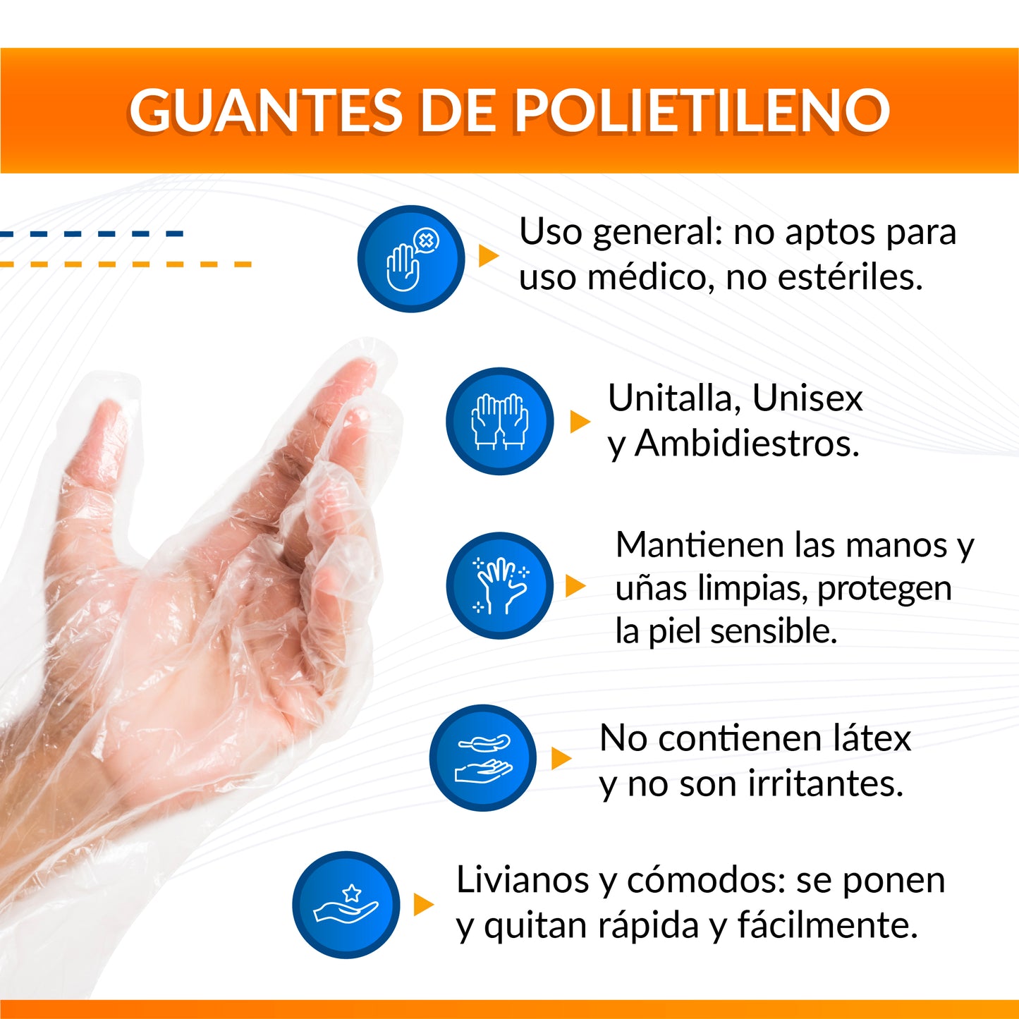 Guantes de Polietileno