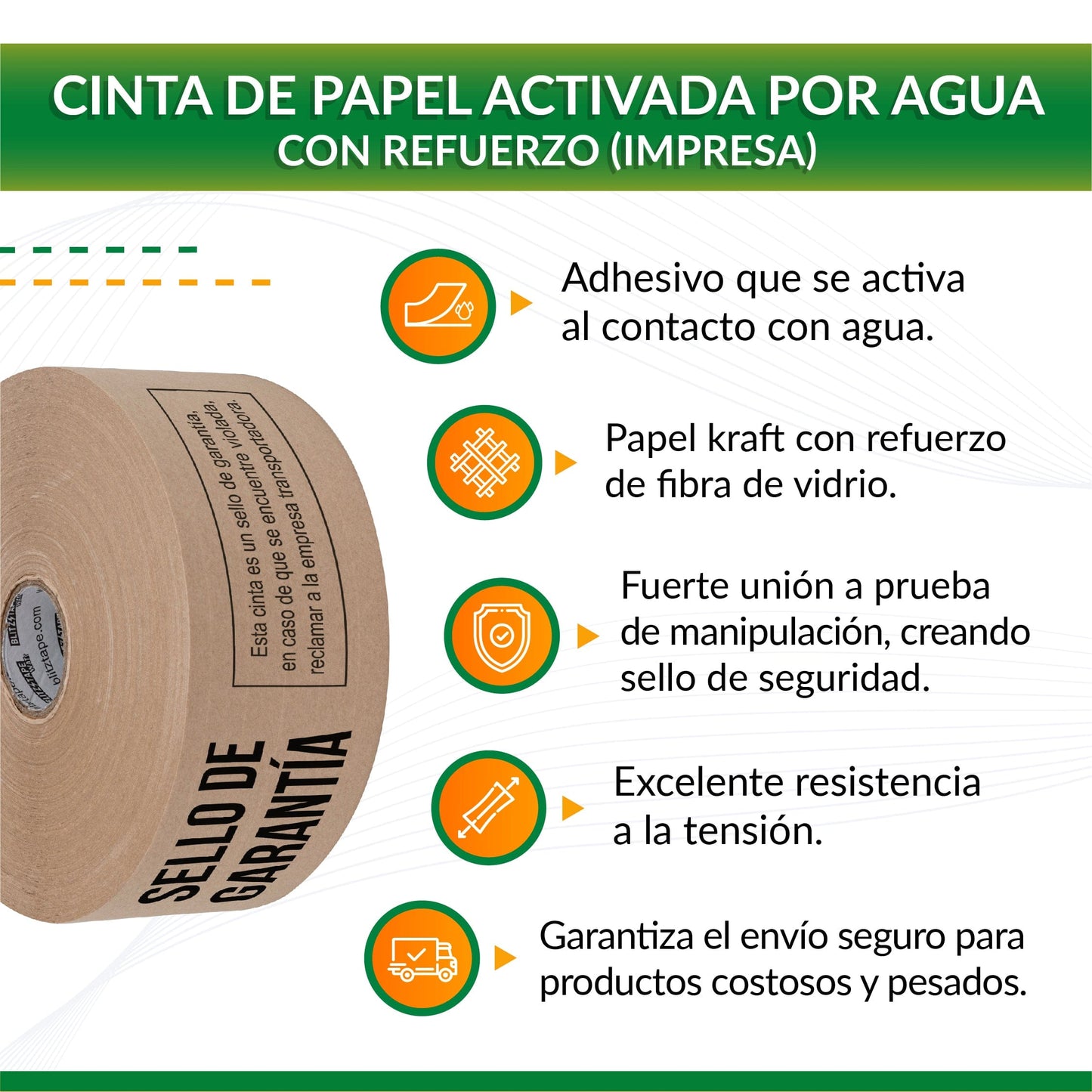 Cinta impresa WATr “Sello de Garantía”