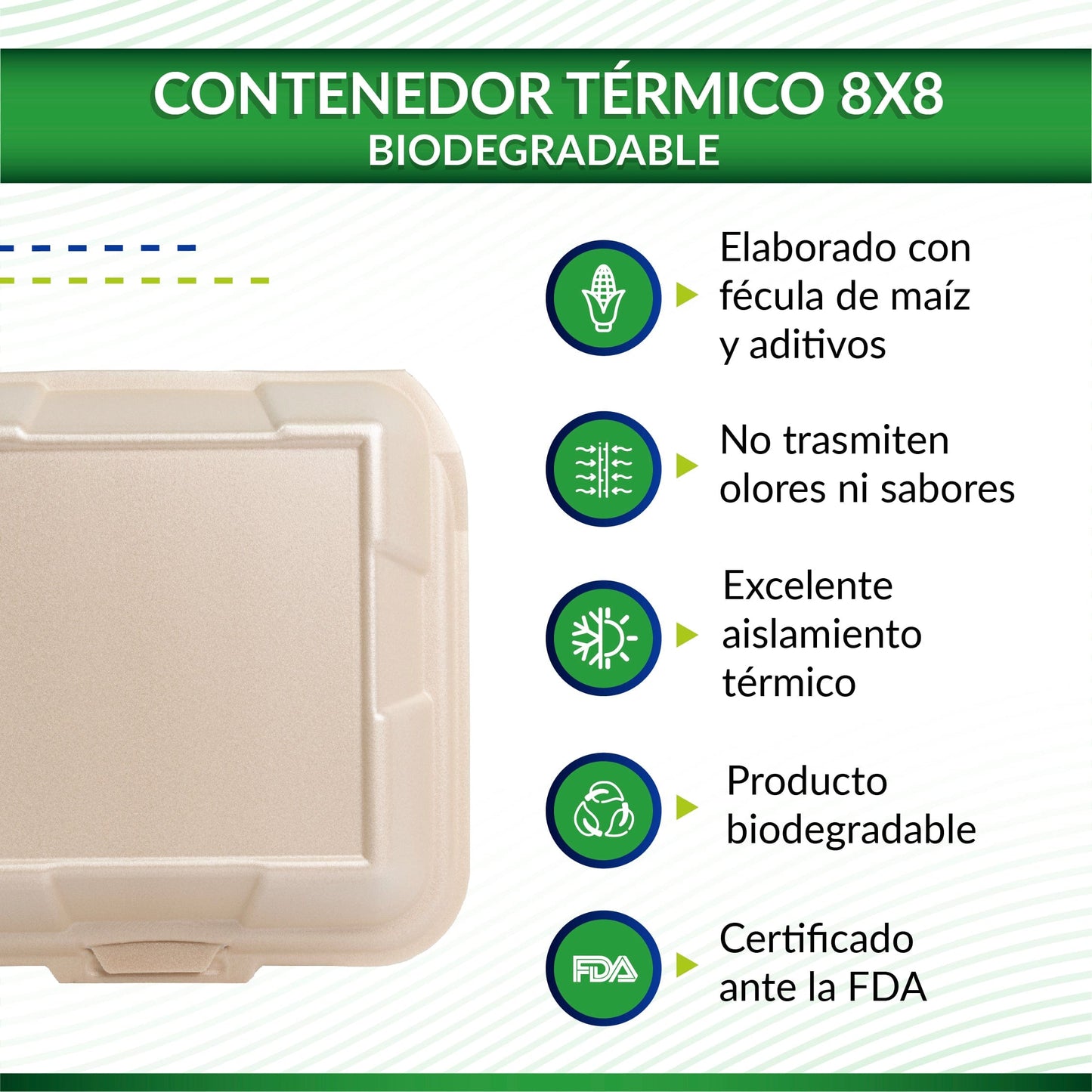 Contenedor Térmico Bio 8x8 división Reyma