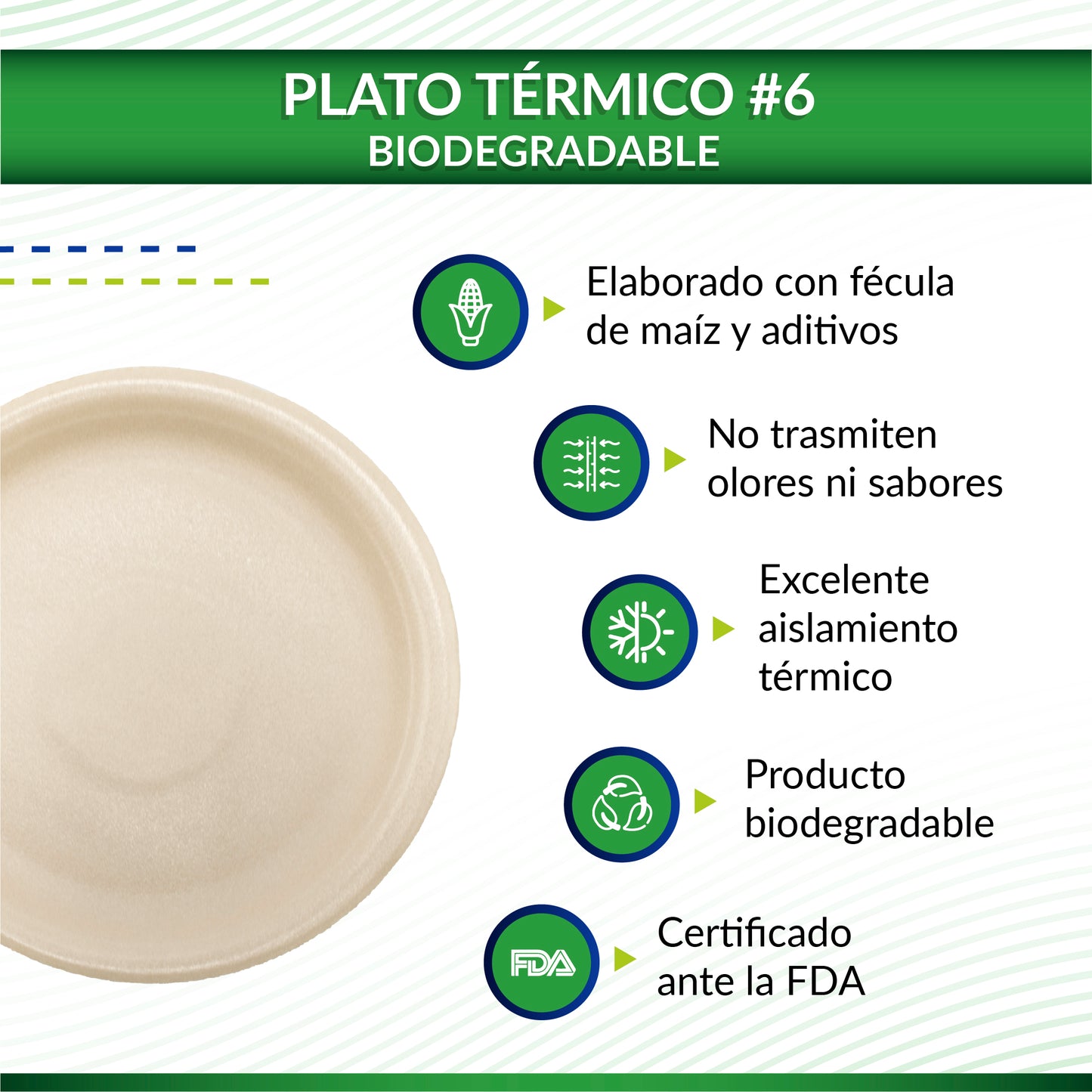 Plato térmico bio 6 Reyma