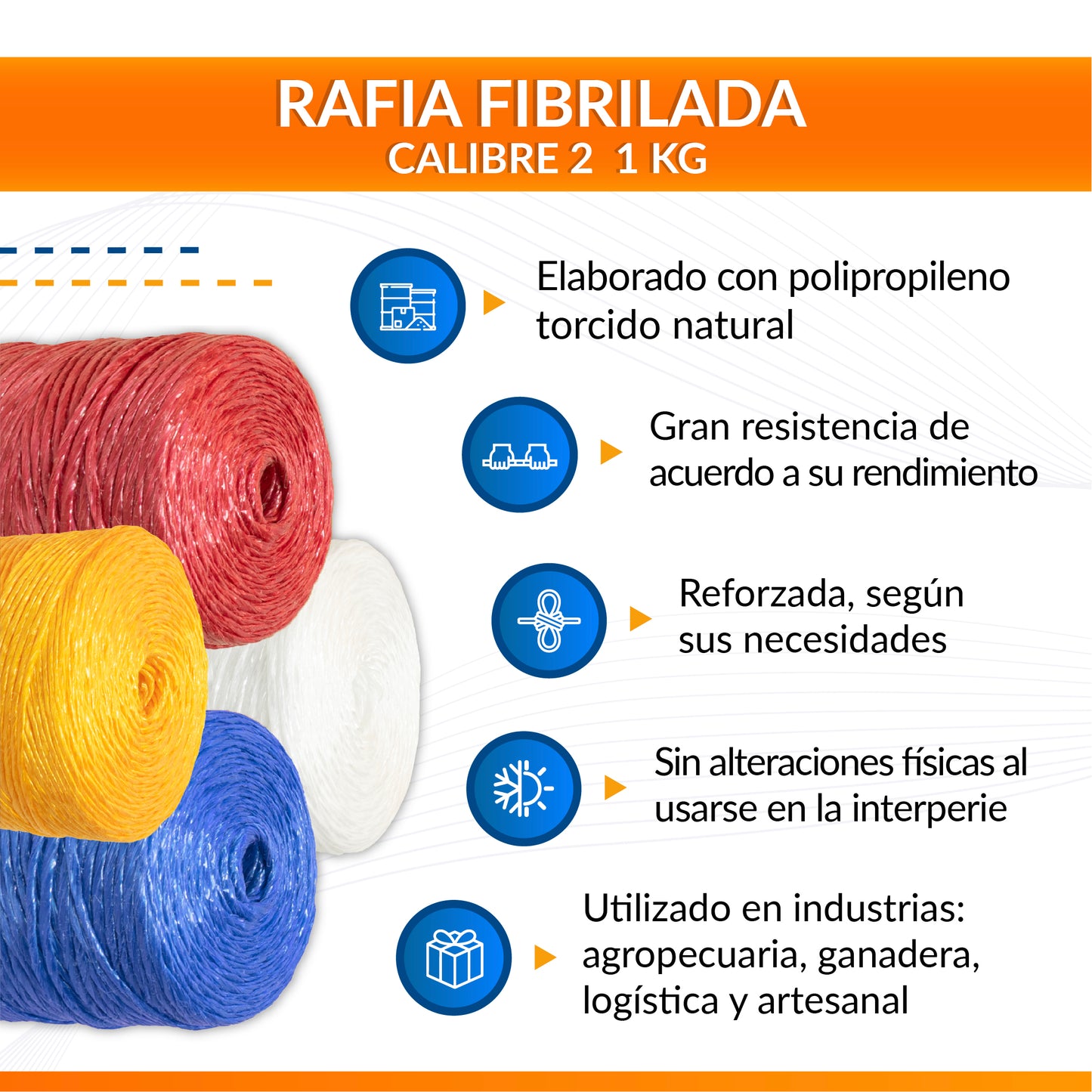 Rafia Fibrilada Calibre 2