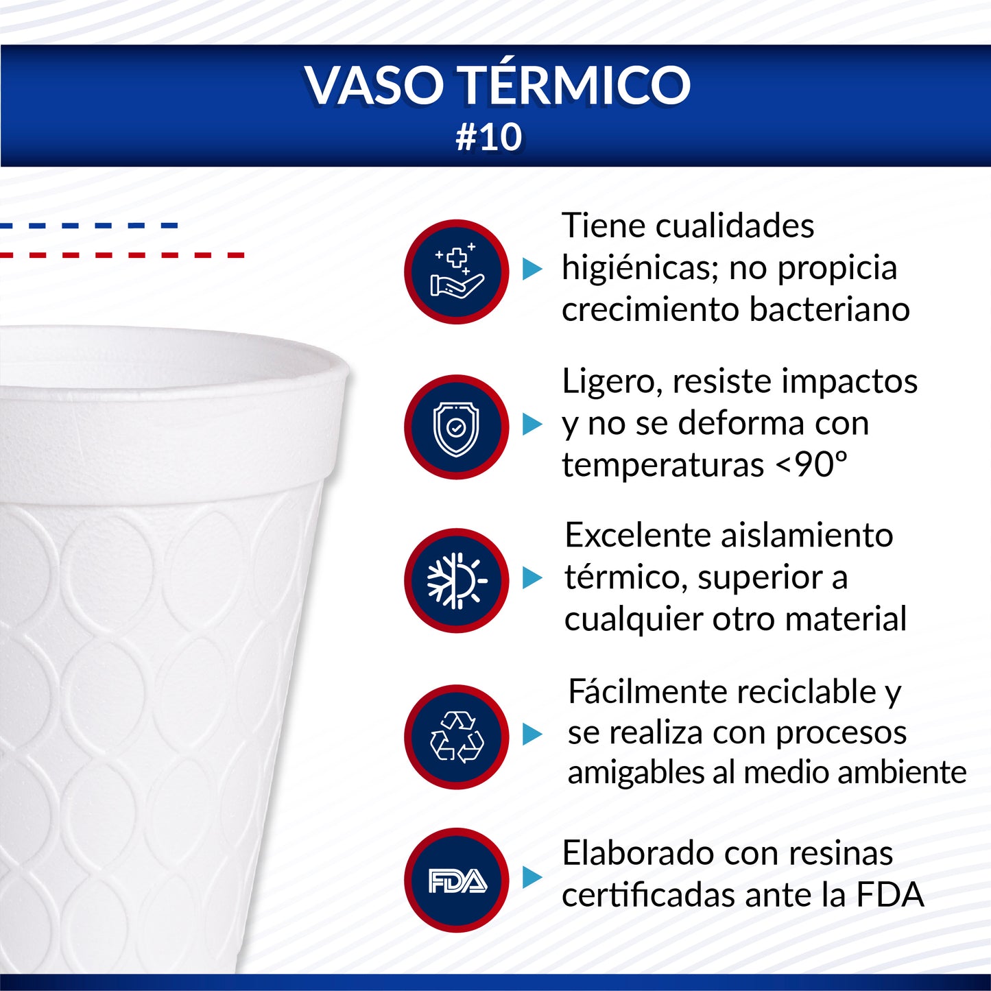 Reyma® Vaso Térmico Desechable No.10