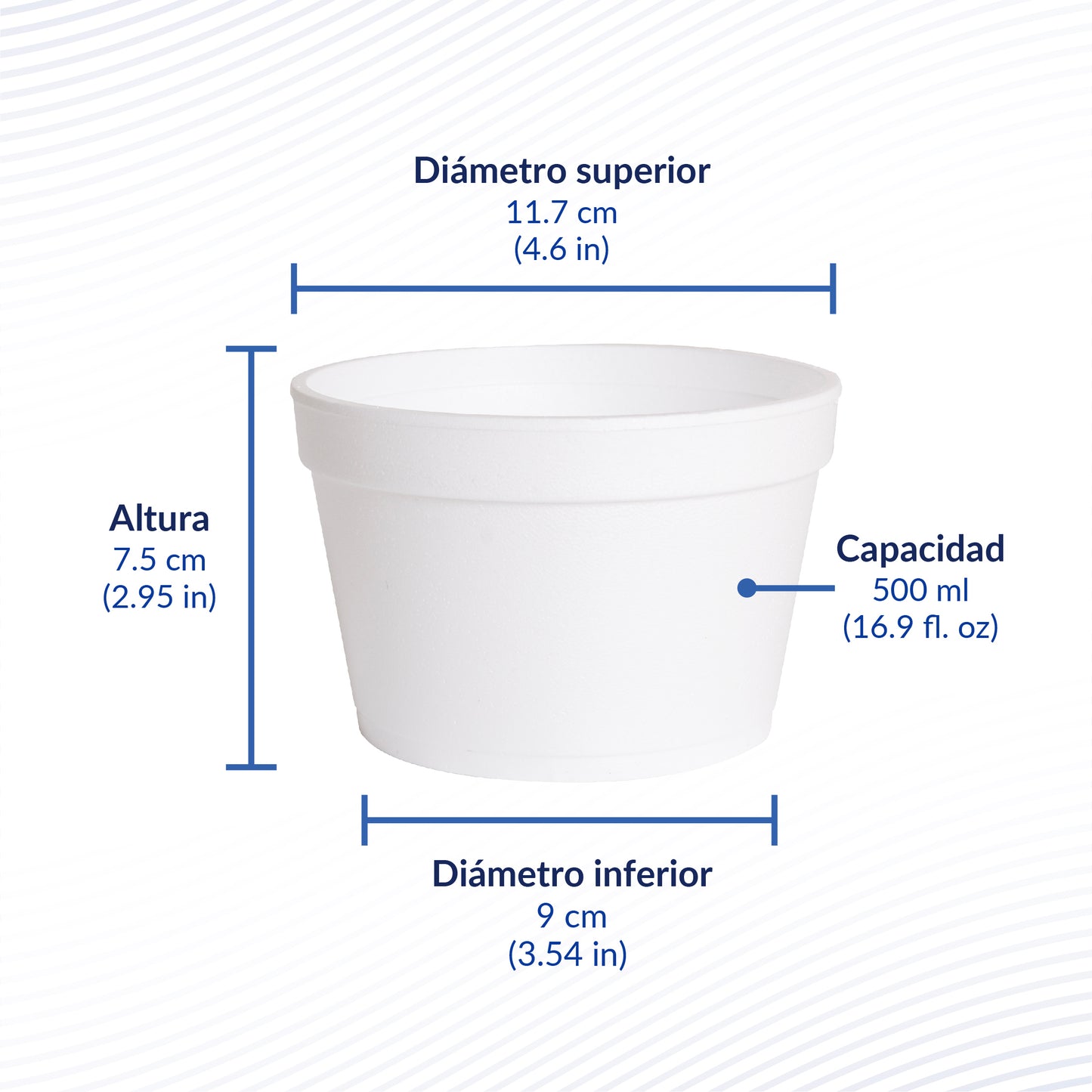 Reyma® Vaso Térmico Desechable 1/2 litro