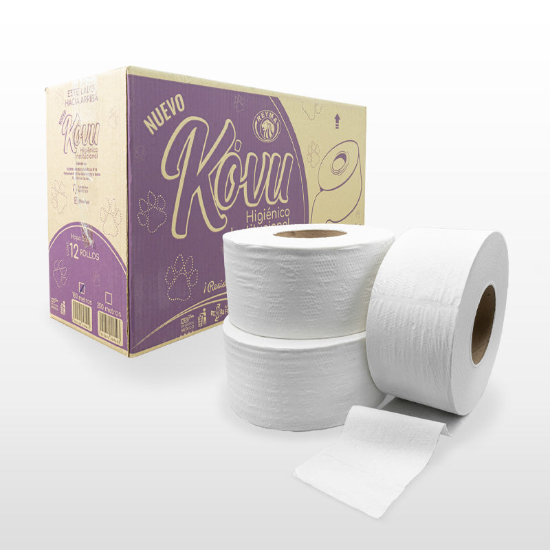 Papel higiénico institucional Kovu 180 mts