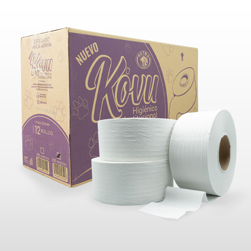 Papel higiénico institucional Kovu 200 mts