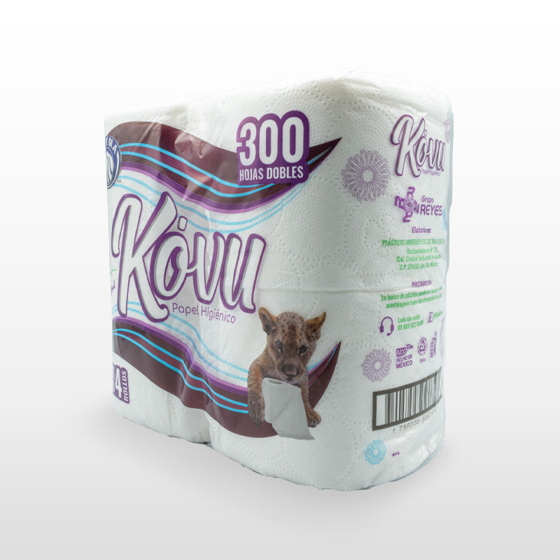 Papel higiénico Kovu 300 hojas