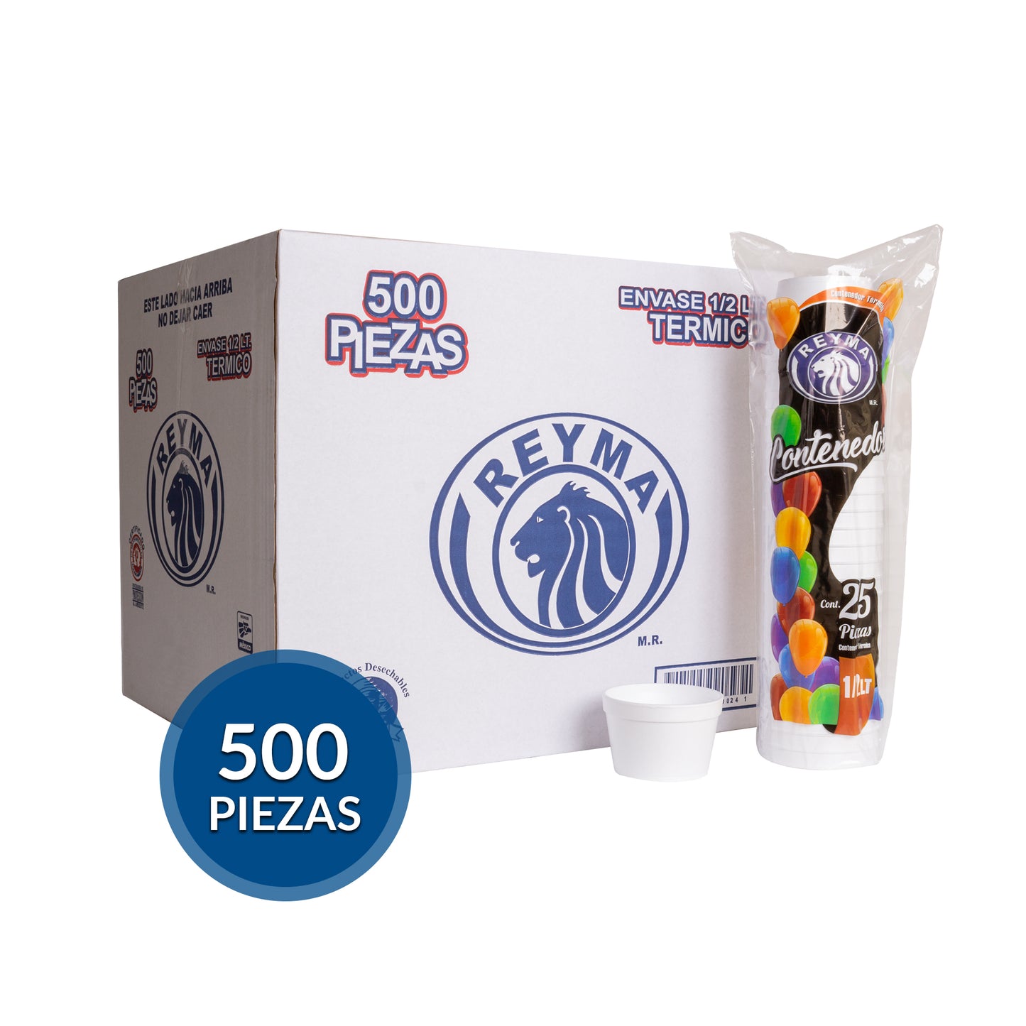 Reyma® Vaso Térmico Desechable 1/2 litro
