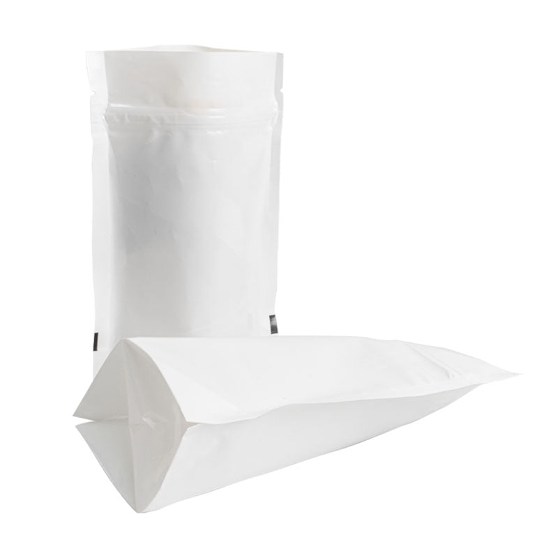 Bolsa stand up pouch cierre blanco mate 150 gramos