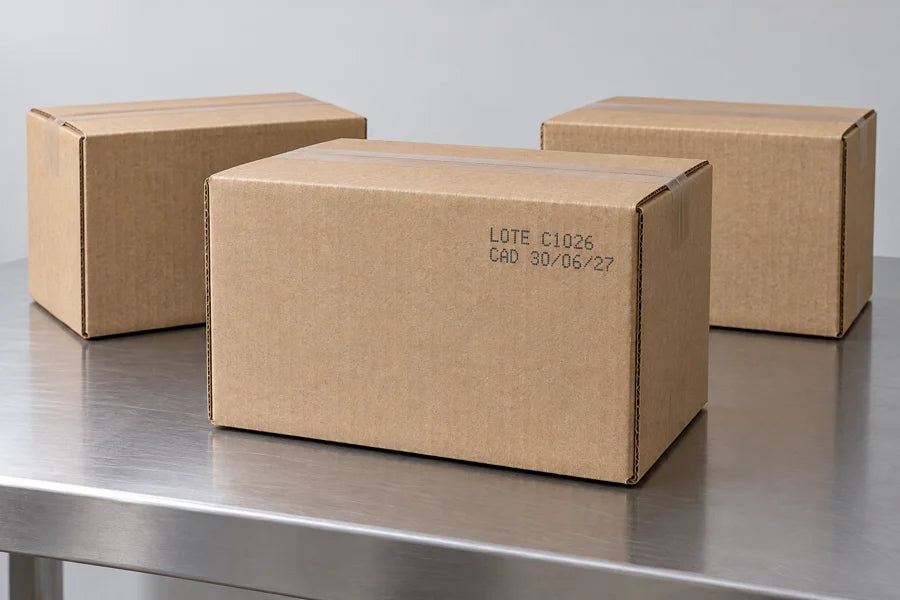 Cajas con lote y caducidad