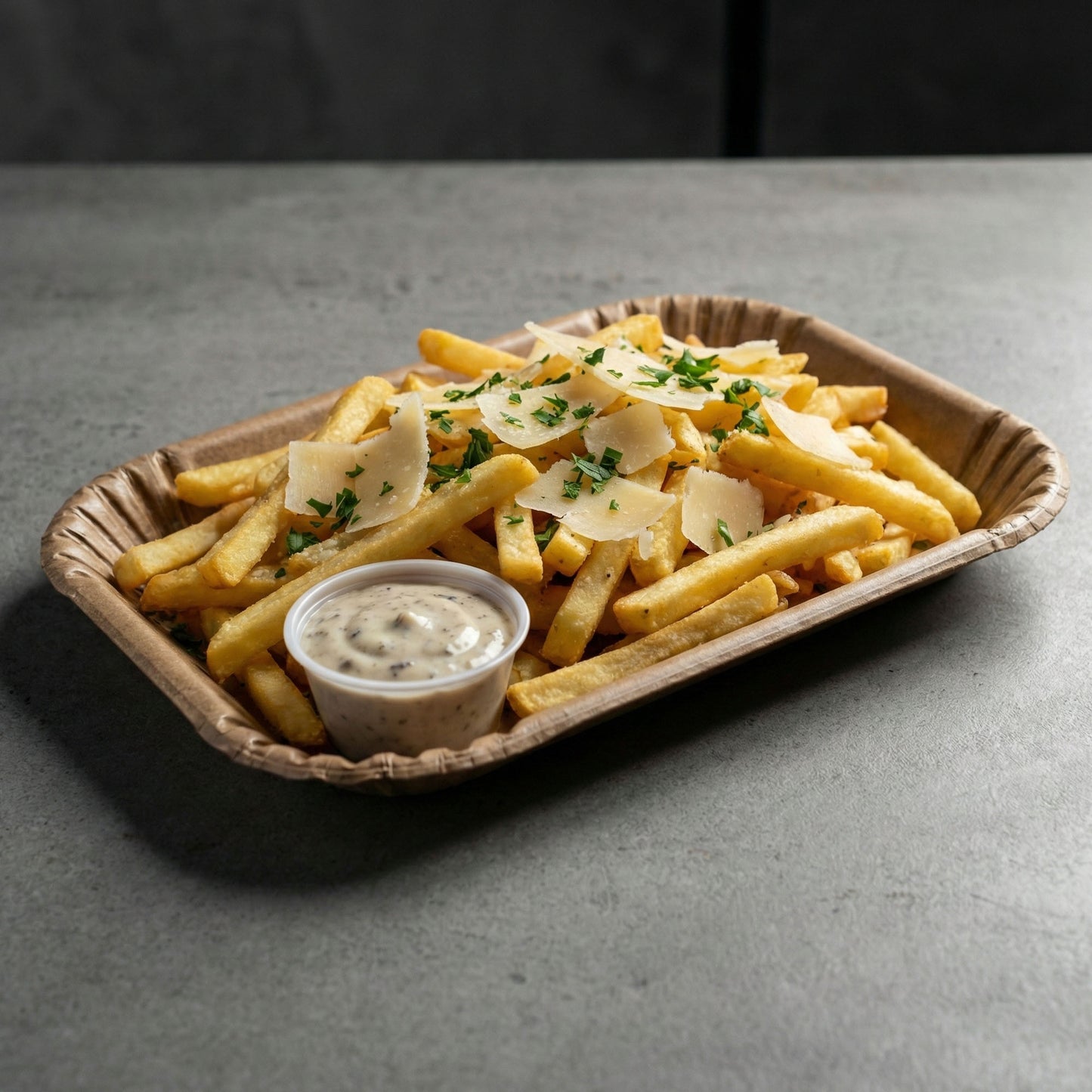 Charola 855 ecológica biodegradable de papel para alimentos