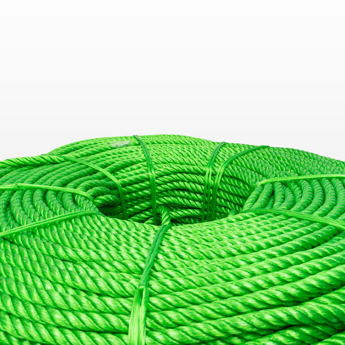 Cable de Polipropileno de 8 mm con 4 puntas verde