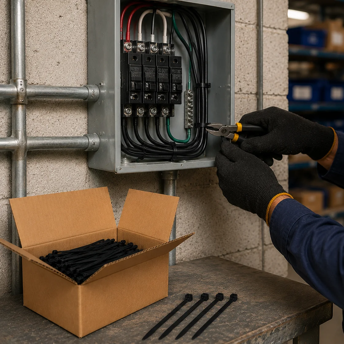 Caja de Cinchos de Nylon Industriales PA66 Alta Resistencia | Packsys