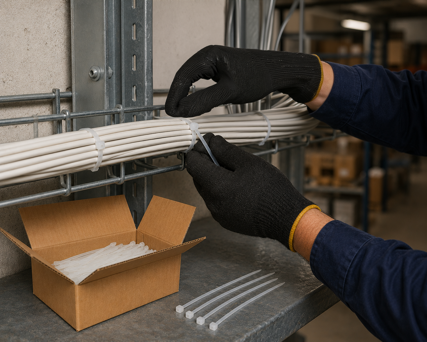Caja de Cinchos de Nylon Industriales PA66 Alta Resistencia | Packsys