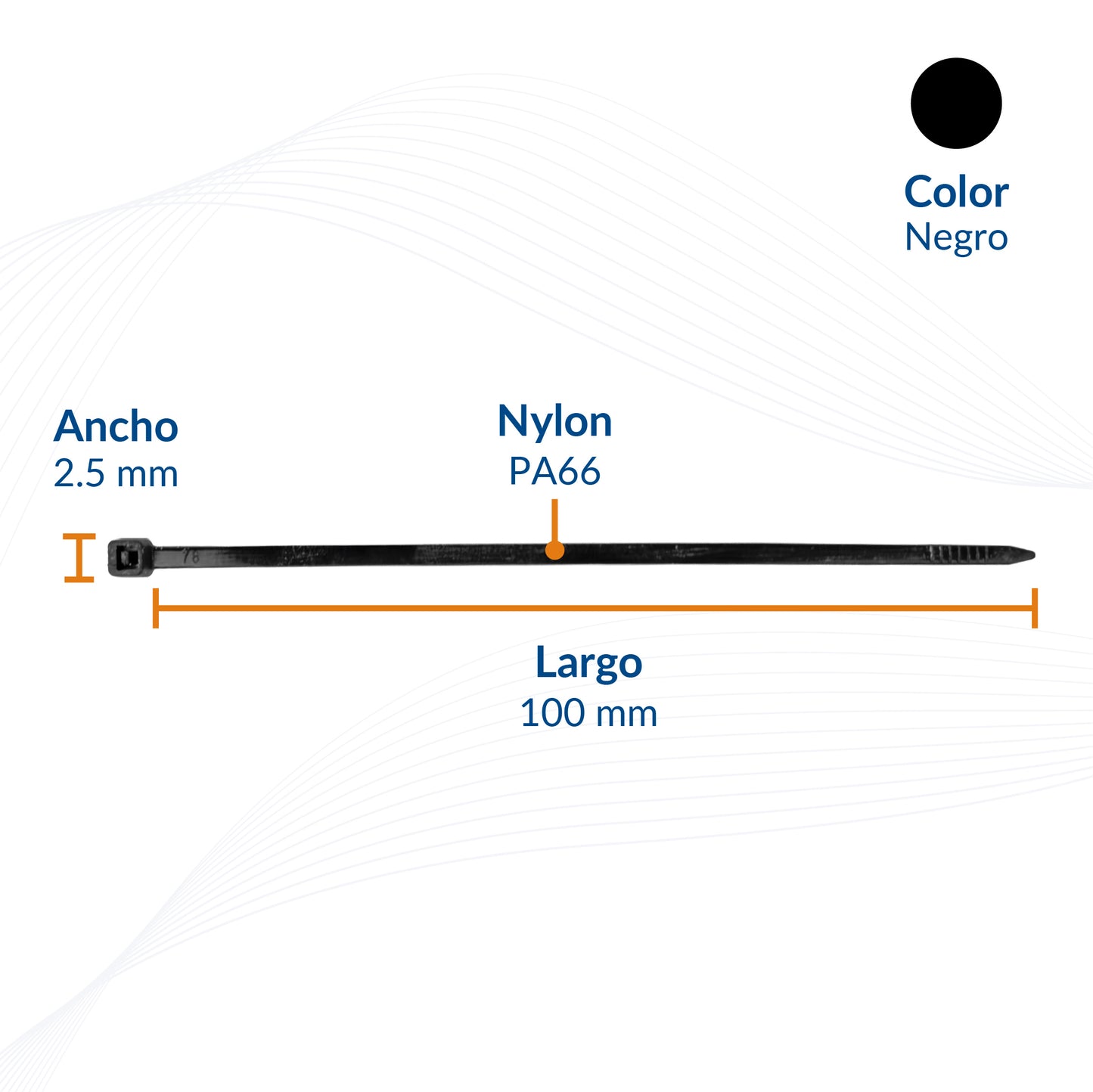 Cinchos de Nylon Industriales PA66 Alta Resistencia | Packsys