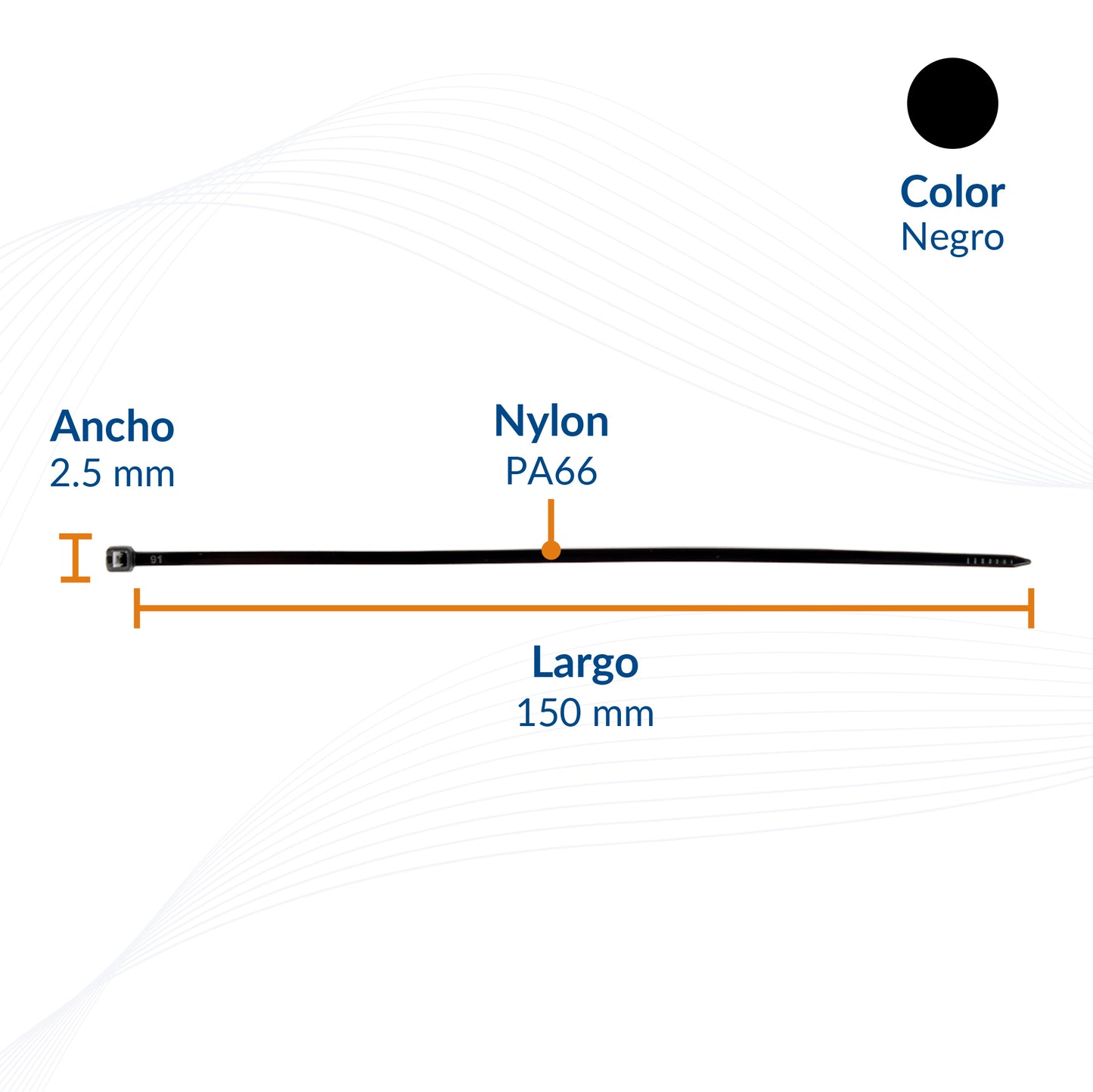 Cinchos de Nylon Industriales PA66 Alta Resistencia | Packsys
