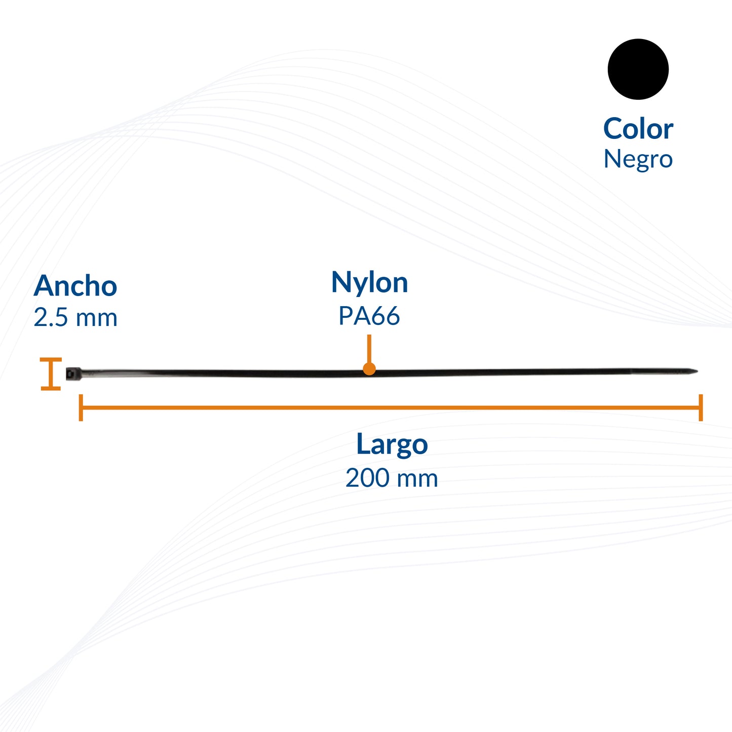 Cinchos de Nylon Industriales PA66 Alta Resistencia | Packsys
