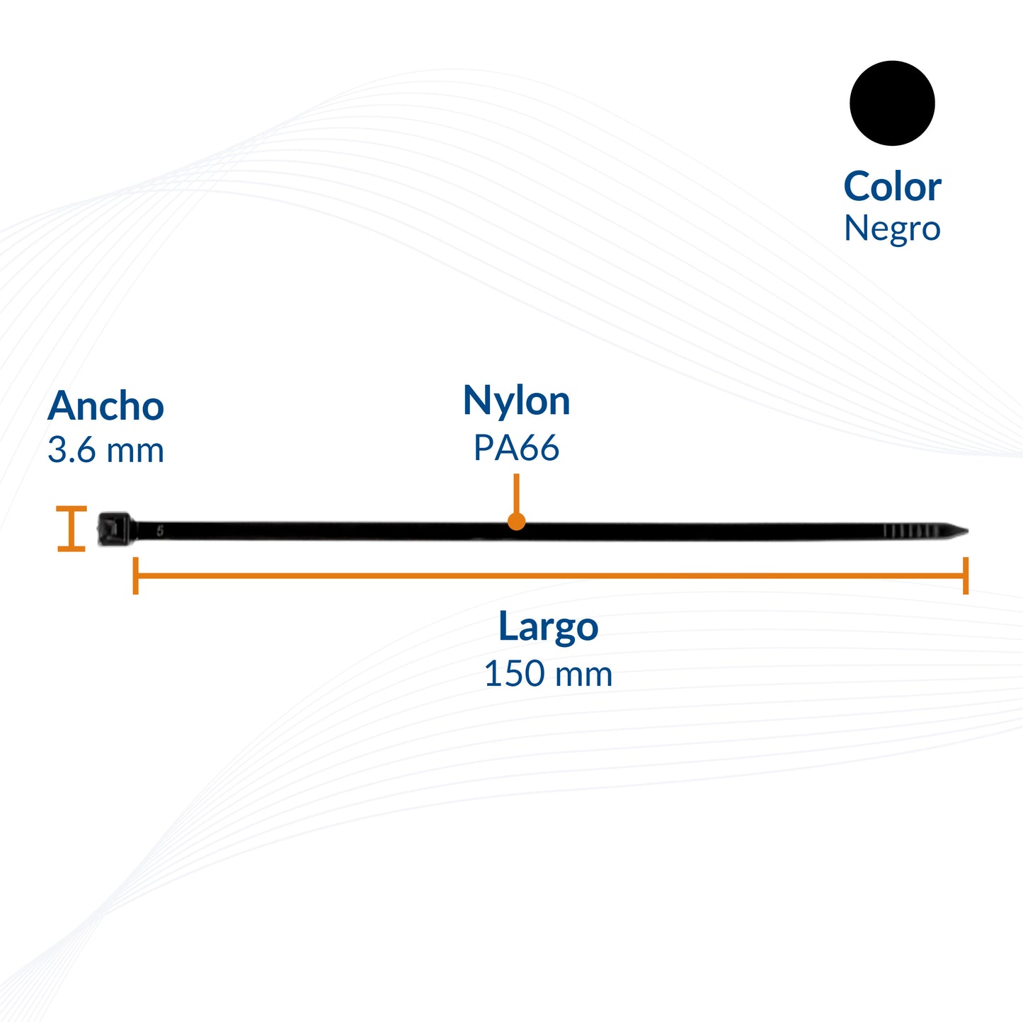 Cinchos de Nylon Industriales PA66 Alta Resistencia | Packsys