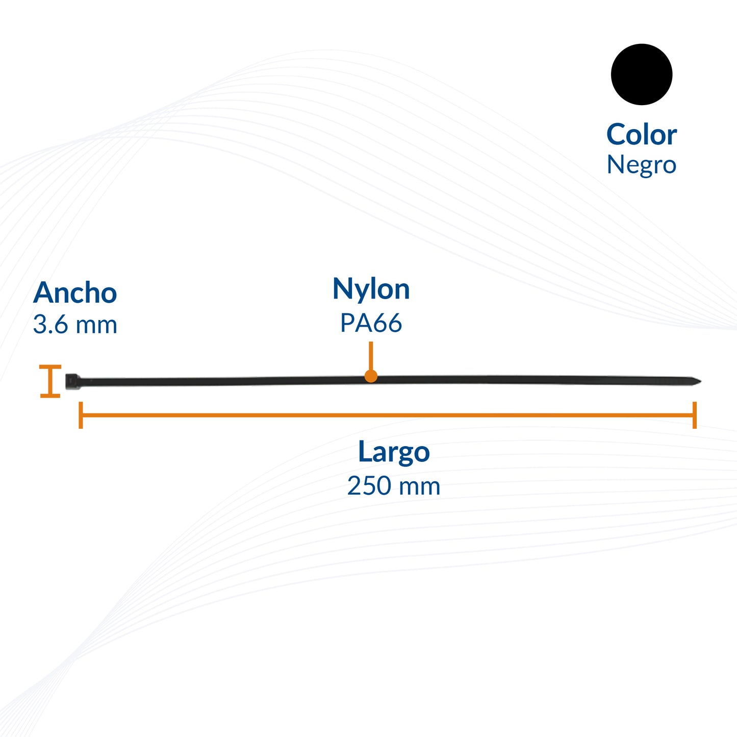 Cinchos de Nylon Industriales PA66 Alta Resistencia | Packsys