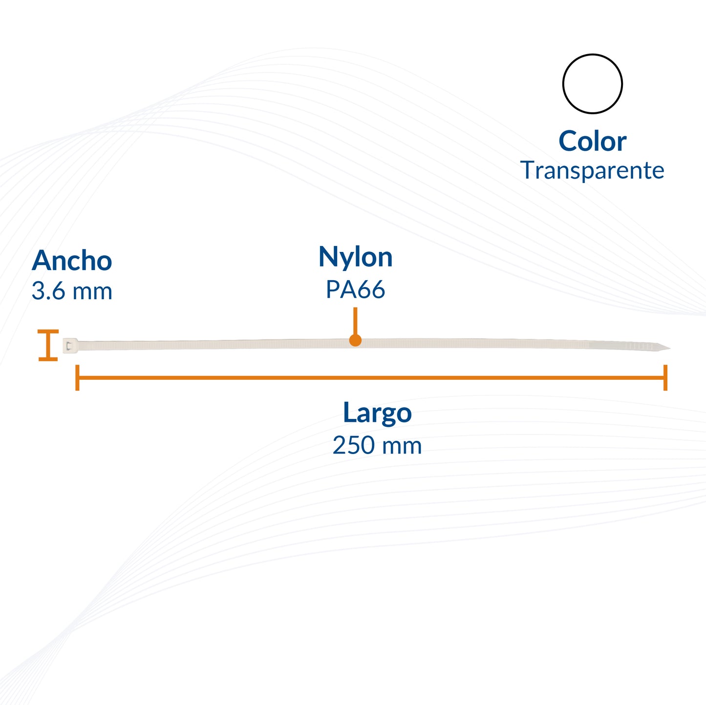 Cinchos de Nylon Industriales PA66 Alta Resistencia | Packsys