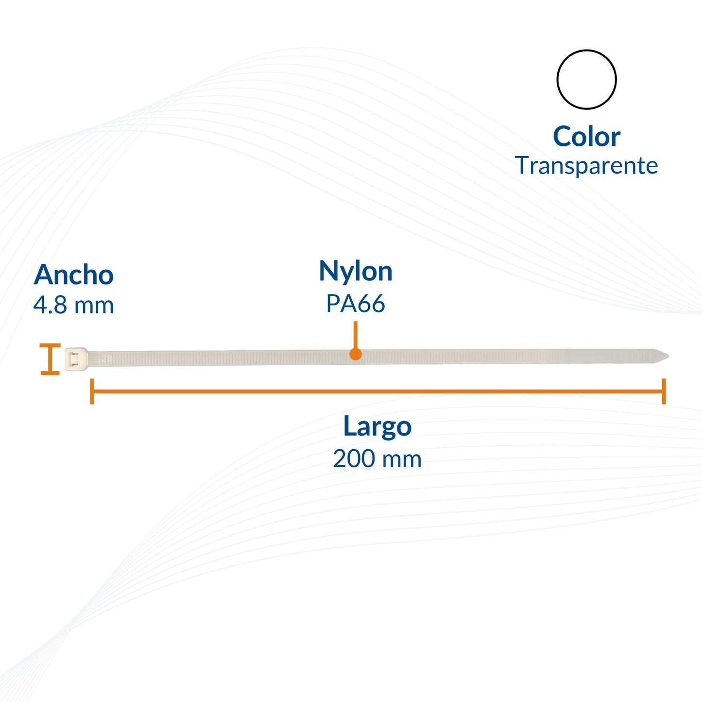 Cinchos de Nylon Industriales PA66 Alta Resistencia | Packsys